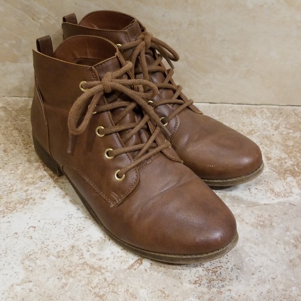 Brown booties
